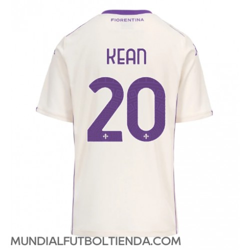 Camiseta Fiorentina Moise Kean #20 Segunda Equipación Replica 2025-26 mangas cortas